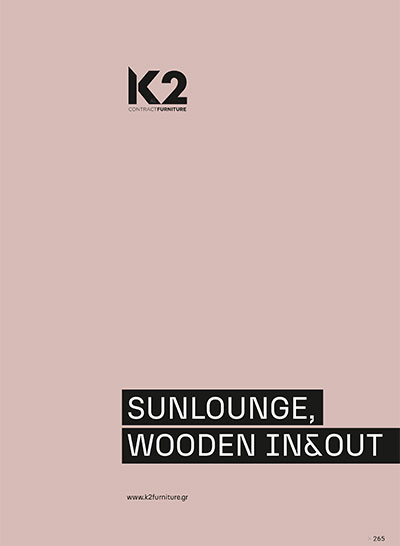 Sunlounge wooden in & out | 2023