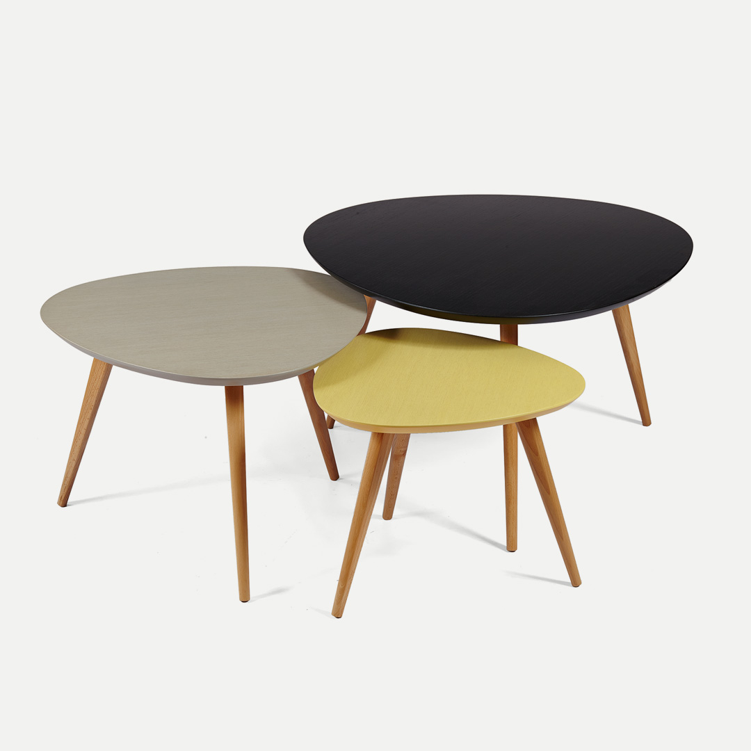 TRILOGY OVAL 3 TABLES SET